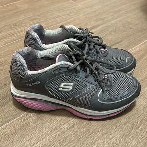Sketchers Shape-Ups S2 Lite Size 7.5 Women Pink/Grey